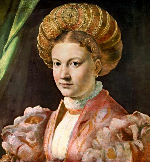 Portrait of a young woman, possibly Countess Gozzadini a Parmigianino