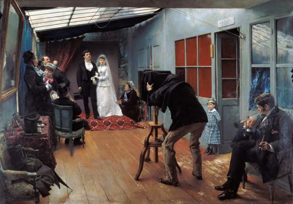 Wedding at the Photographer's a Pascal  Dagnan-Bouveret Il Giovane