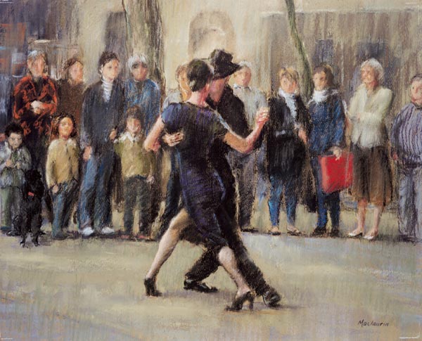 Street Tango (pastel on paper)  a  Pat  Maclaurin