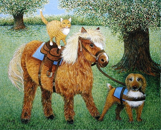 All Part of the Fun (oil on canvas)  a Pat  Scott