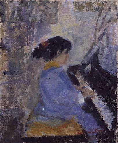 At The Piano, 1994  a Patricia  Espir