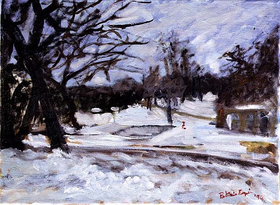 February Snow, 1994 (oil on canvas)  a Patricia  Espir