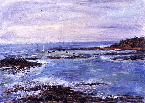 Sailing off the Scilly Isles, 1997 (oil on paper)  a Patricia  Espir