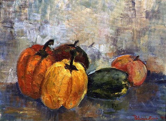 Still Life with Peppers, 1997 (oil on canvas)  a Patricia  Espir