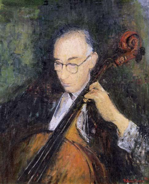 My Cellist, 1996 (oil on canvas) 