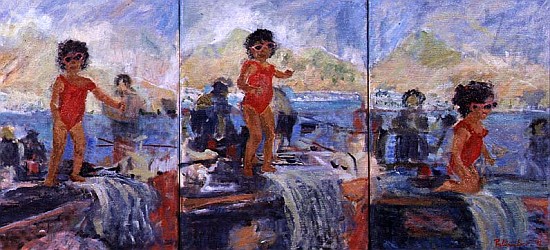 Triptych of Nicola, 1996 (oil on canvas)  a Patricia  Espir