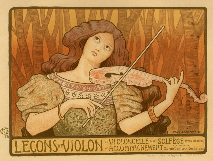 Leçons de Violon (Poster) a Paul Berthon