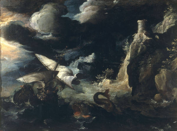 P.Bril /Jonah and the Whale/ Paint./ C16 a Paul Bril