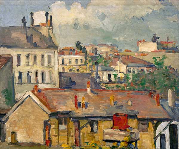 Les toits a Paul Cézanne