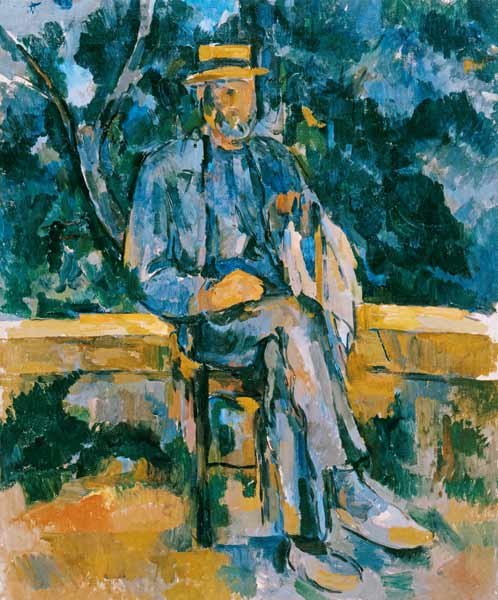 Sedentary man a Paul Cézanne