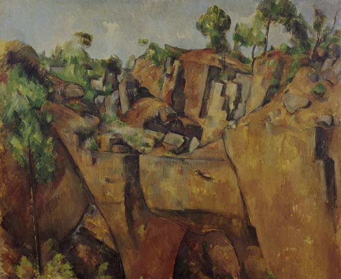 Quarry at Bibémus. a Paul Cézanne