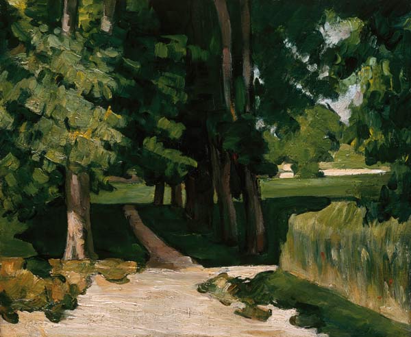 The Avenue at the Jas de Bouffan a Paul Cézanne