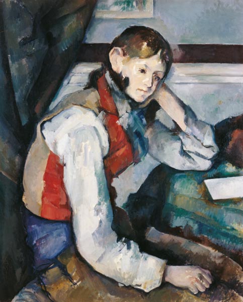 The Boy in the Red Waistcoat a Paul Cézanne