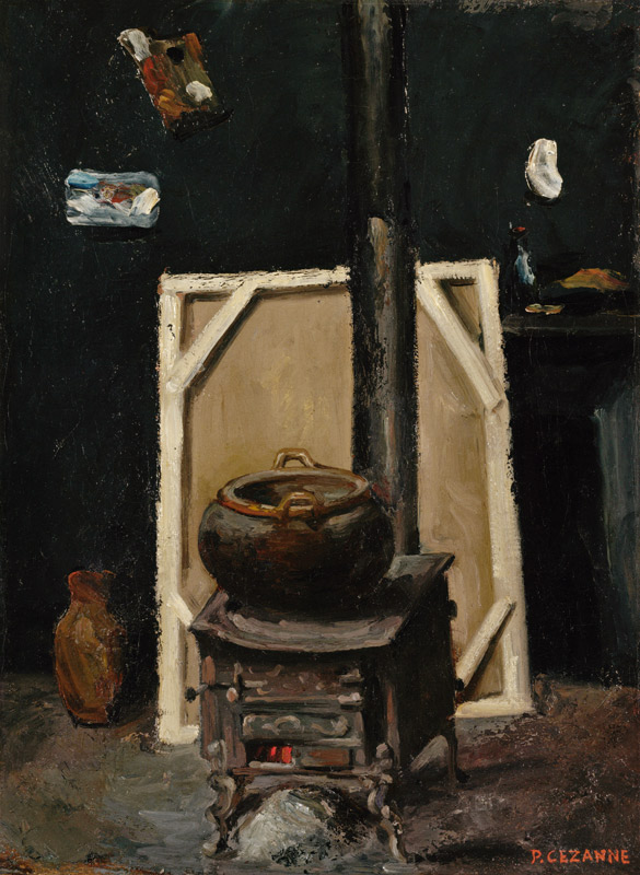 The Stove in the Studio a Paul Cézanne