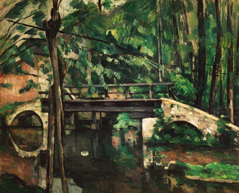The bridge in Maincy. a Paul Cézanne