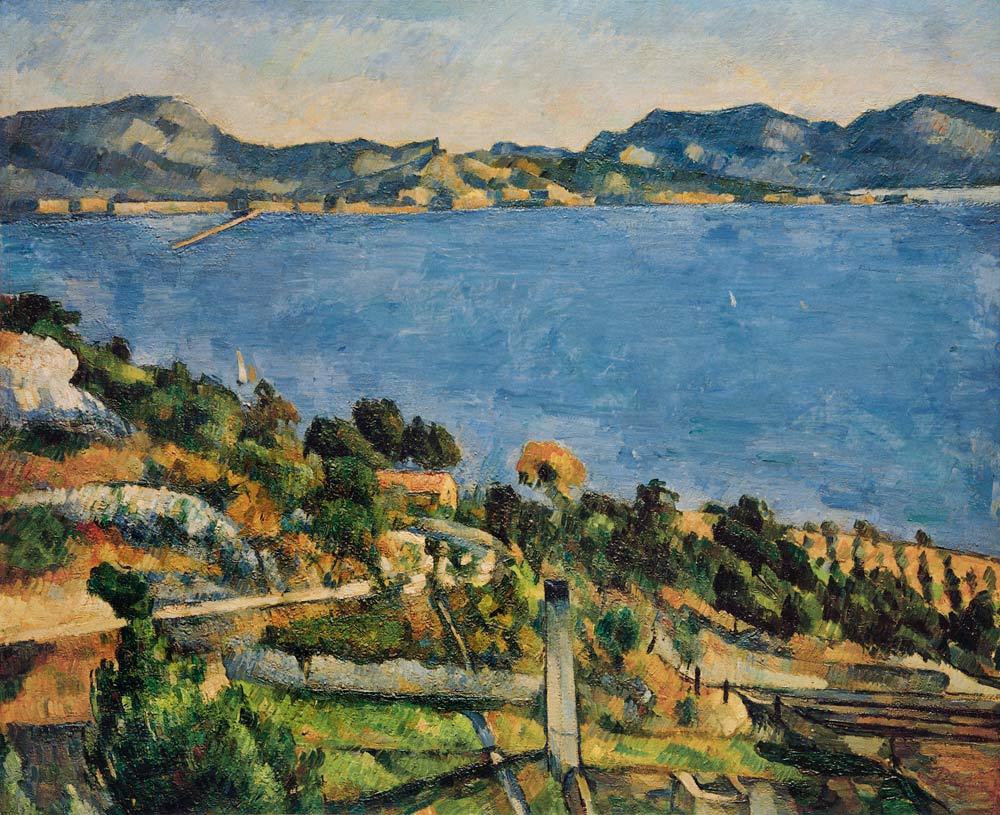 L ' Estaque landscape in the golf of Marseille a Paul Cézanne