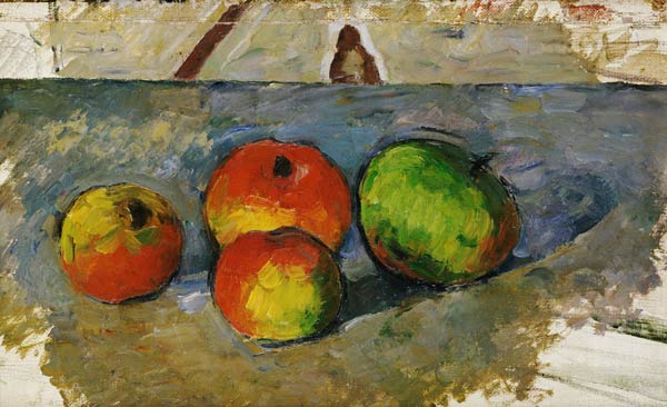 Four Apples a Paul Cézanne