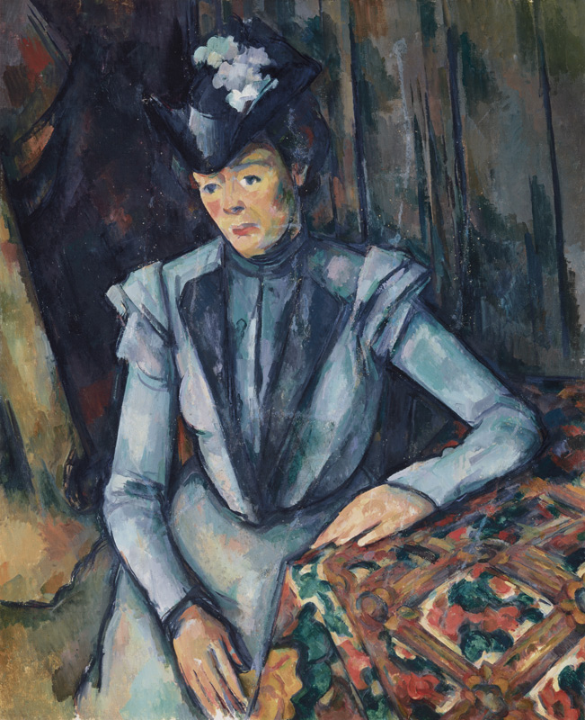 Lady in blue (Madame Cézanne) a Paul Cézanne