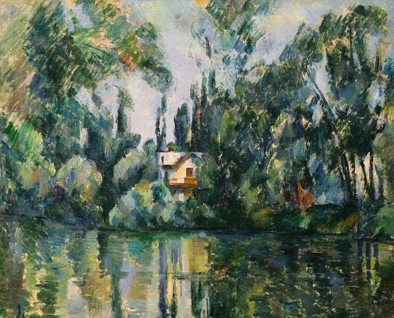 House on the Banks of the Marne a Paul Cézanne