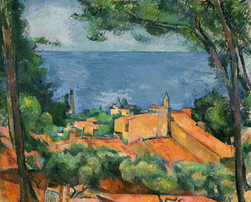 La baia di Estaque a Paul Cézanne