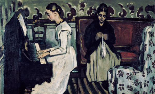 Girl at the Piano (Overture to Tannhauser) a Paul Cézanne