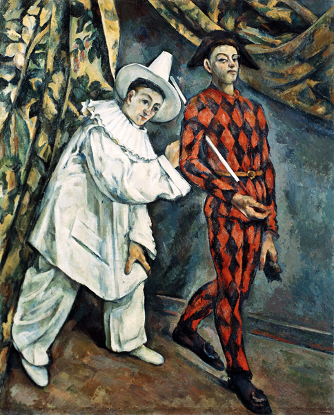 Pierrot and Harlequin a Paul Cézanne