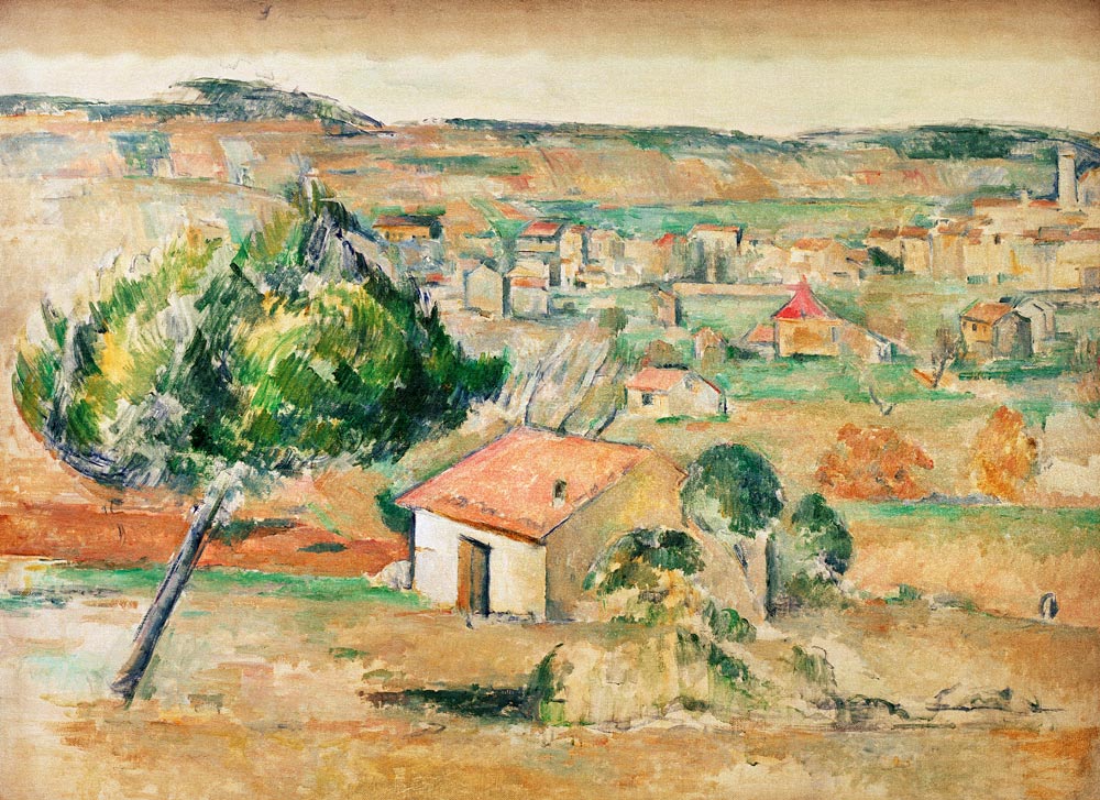 Plaine provencale a Paul Cézanne