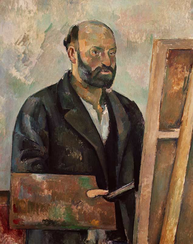 Self Portrait with a Palette a Paul Cézanne
