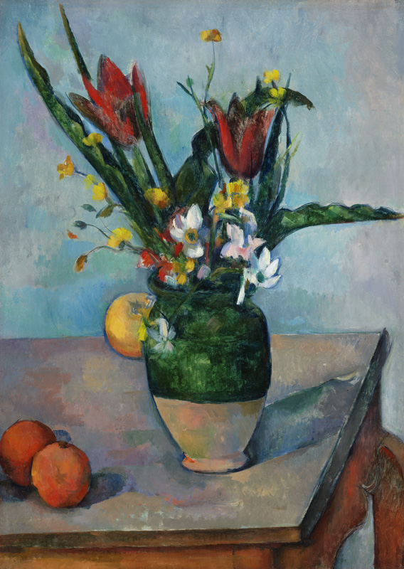 The Vase of Tulips a Paul Cézanne