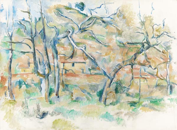 Trees and houses, Provence a Paul Cézanne