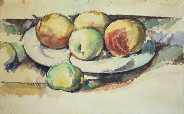 Still Life of Peaches and Figs a Paul Cézanne