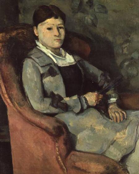 The Artist's Wife in an Armchair a Paul Cézanne