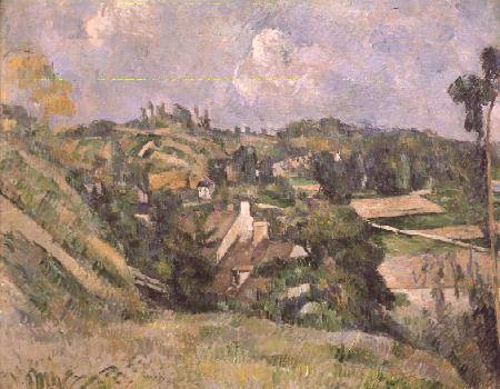 Auvers-sur-Oise, seen from the Val Harme a Paul Cézanne