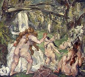 Women taking a bath a Paul Cézanne