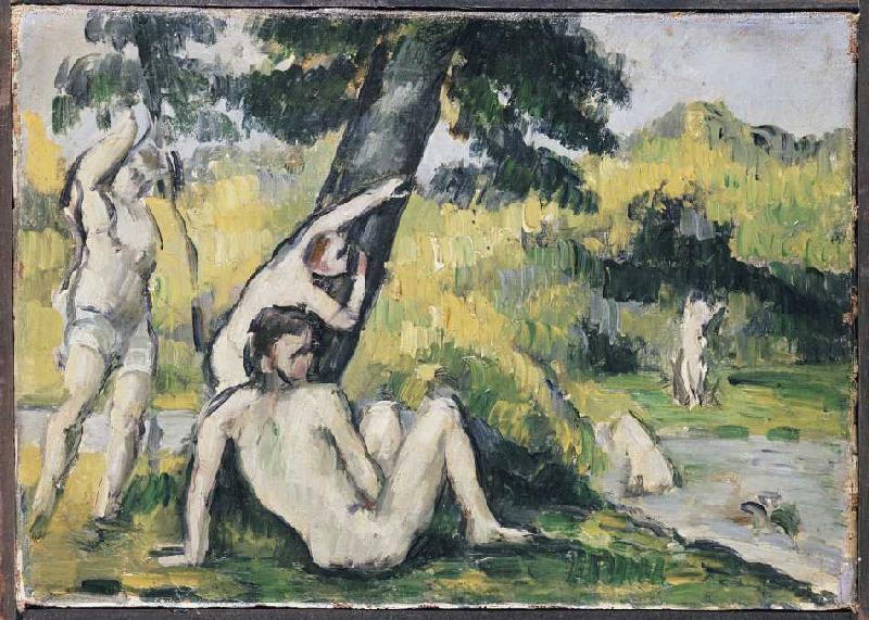 The place for bathing. a Paul Cézanne