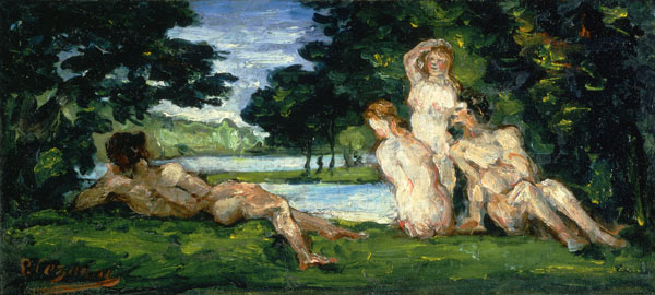 Bathers, Male and Female a Paul Cézanne