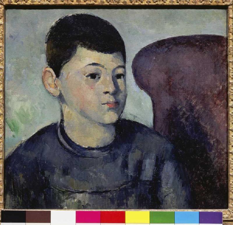 Portrait of the son of the artist. a Paul Cézanne