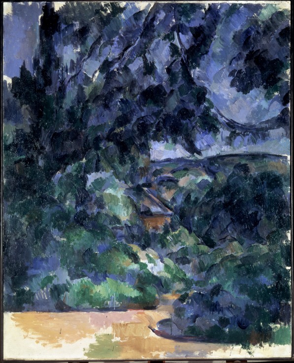 Blue landscape a Paul Cézanne