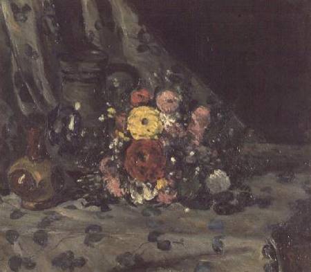 Bouquet of Yellow Dahlias a Paul Cézanne