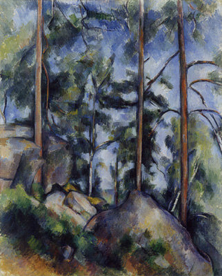 Pines and Rocks a Paul Cézanne