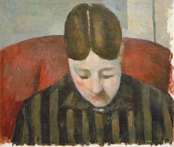 Portrait madam Cezanne (V.) a Paul Cézanne