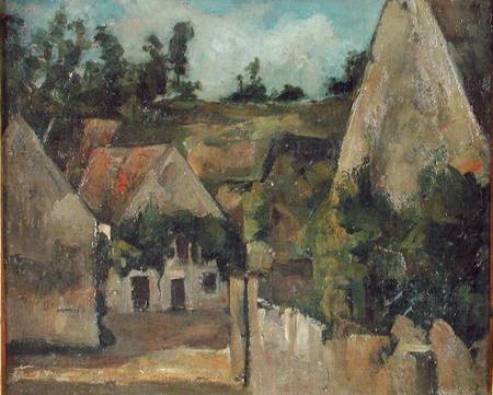 Crossroads at the Rue Remy, Auvers a Paul Cézanne