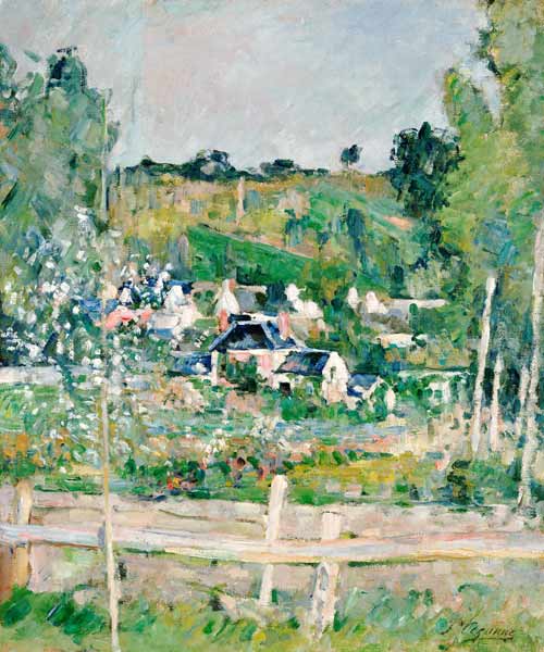 Blick auf Auvers-Sur-Oise, Der Zaun a Paul Cézanne
