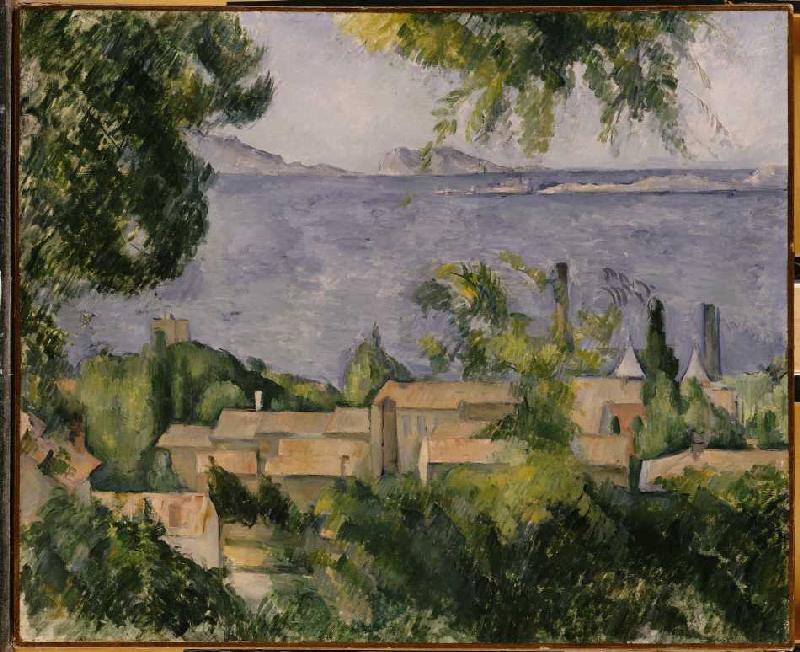 Die Hausdächer von L'Estaque a Paul Cézanne