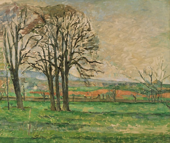 The Bare Trees at Jas de Bouffan a Paul Cézanne