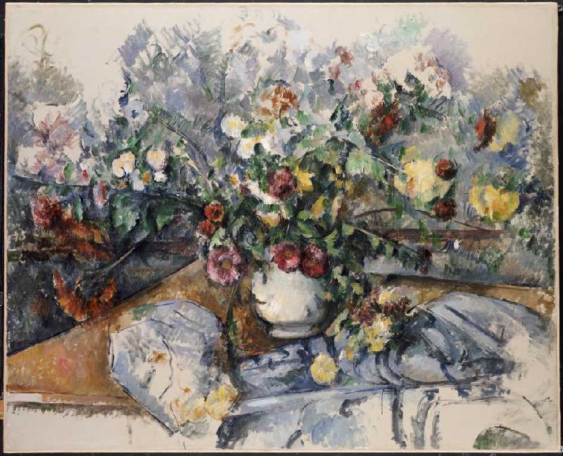 Ein großer Blumenstrauß a Paul Cézanne