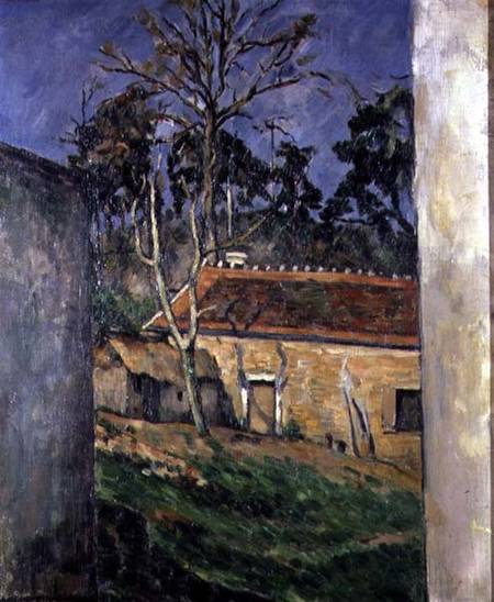 Farmyard at Auvers a Paul Cézanne