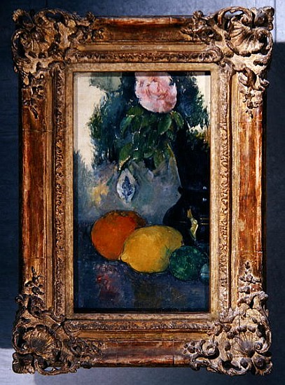 Flowers and fruits, c.1880 (see also 287552) a Paul Cézanne