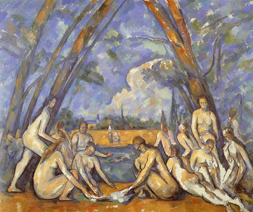 The great bathing (unfinished) a Paul Cézanne