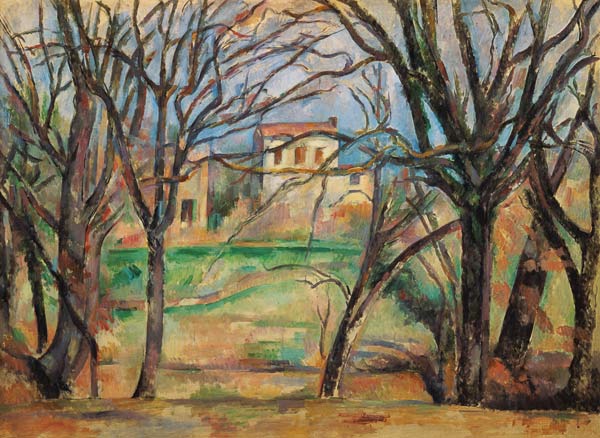 Houses and trees a Paul Cézanne